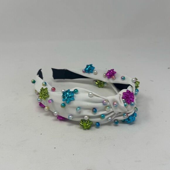 BRIANNA CANNON | Colorful Gift Bow & Pearl Headband